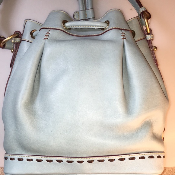 Dooney & Bourke Florentine Drawstring Bag in Pale Blue - Picture 9 of 14